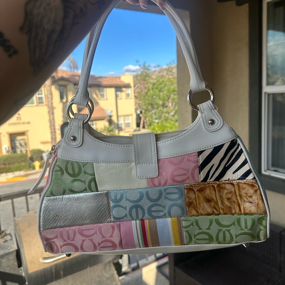 “Coach” look alike patchwork purse - image 2